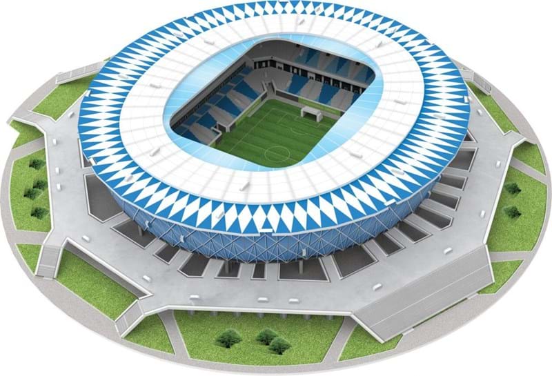 Сборный 3D пазл из пенокартона – стадион Волгоград Арена  
