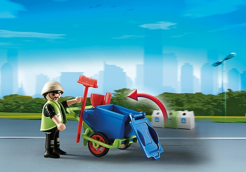 Игровой набор Городские службы - Команда по уборке улиц города  