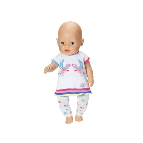 Трикотажный костюмчик для куклы Baby born 43 см.  