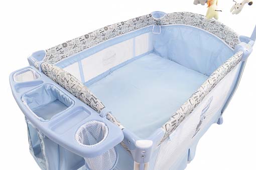 Детская кровать-манеж Nuovita Fortezza, цвет - Azzurro / Лазурный  