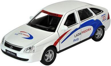 Игрушечная металлическая машина LADA 2107 PRIORA «Rally» масштаб 1:34-39 