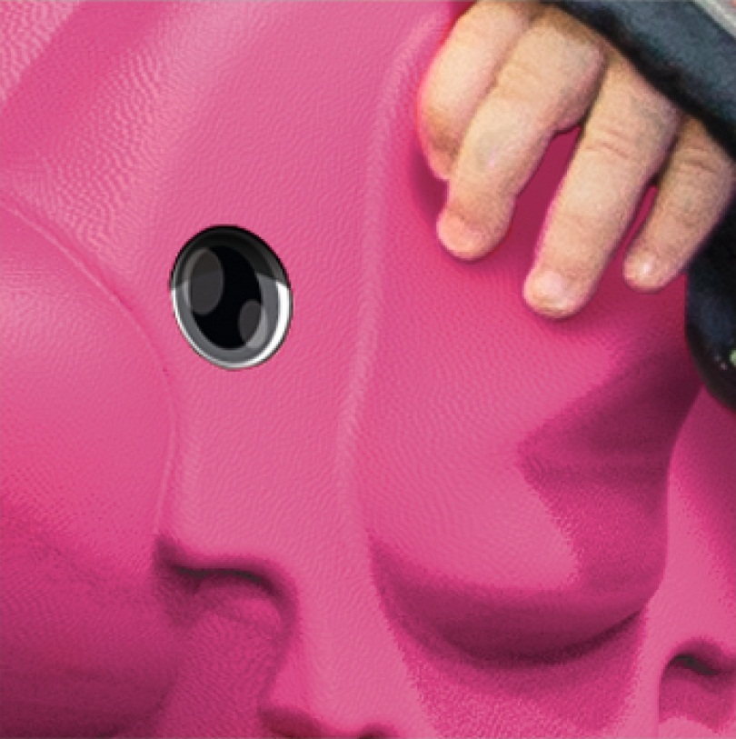 Детский чемодан на колесиках, розовый  
