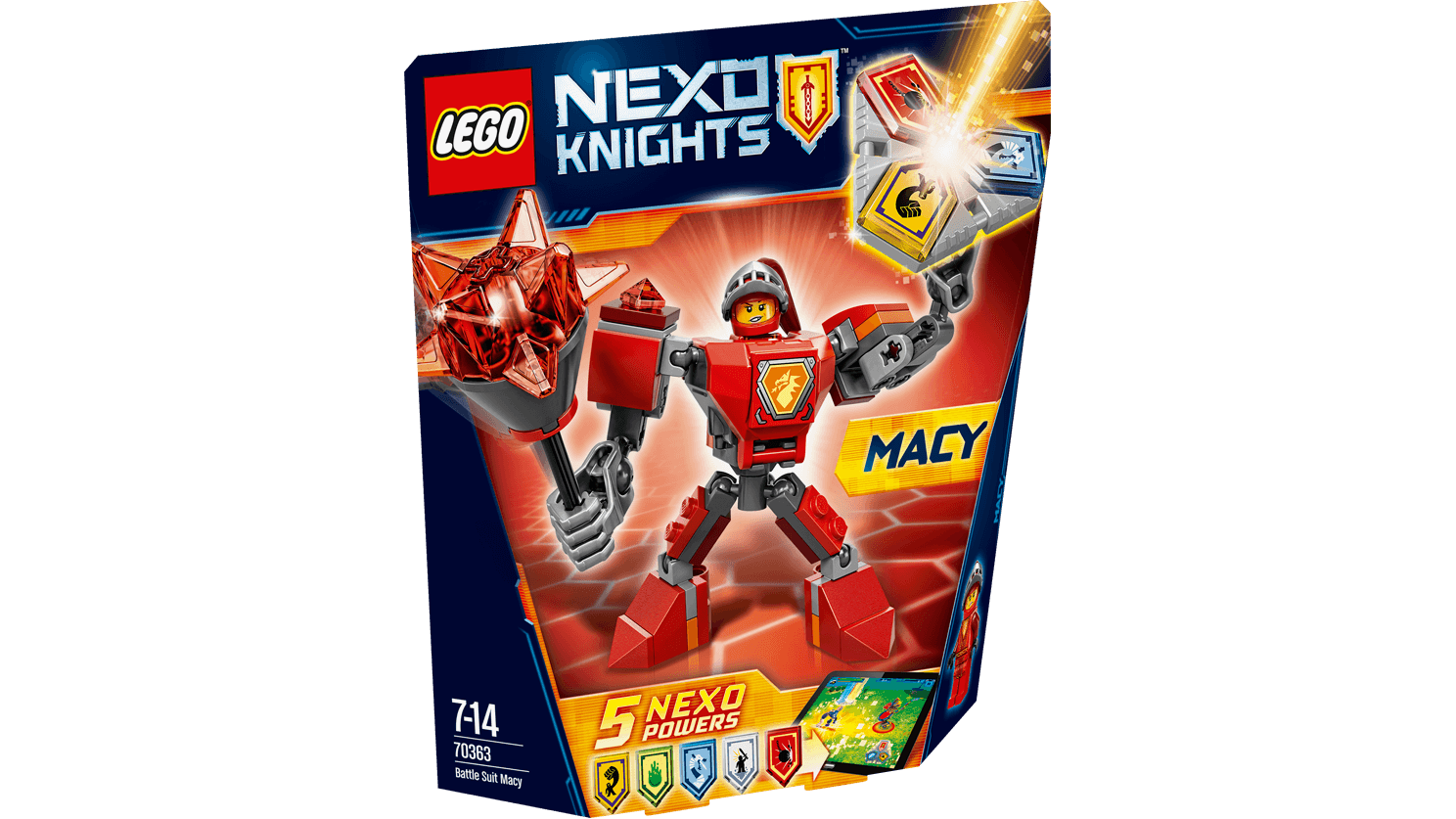 Lego Nexo Knights. Боевые доспехи Мэйси  