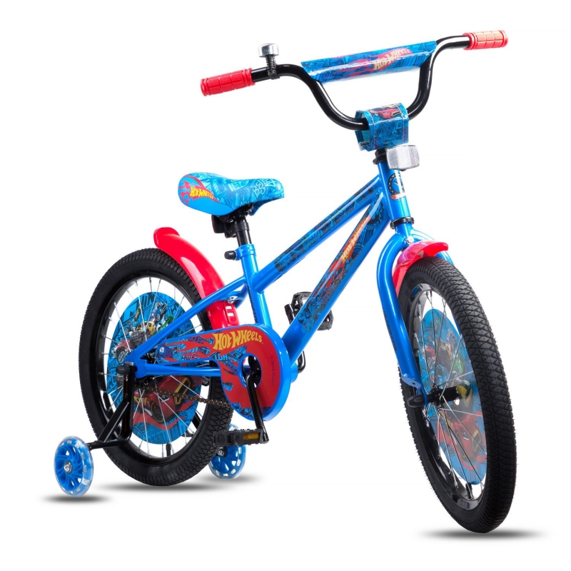 Детский велосипед Navigator серии Hot Wheels, колеса 18", стальная рама, стальные обода, ножной тормоз  