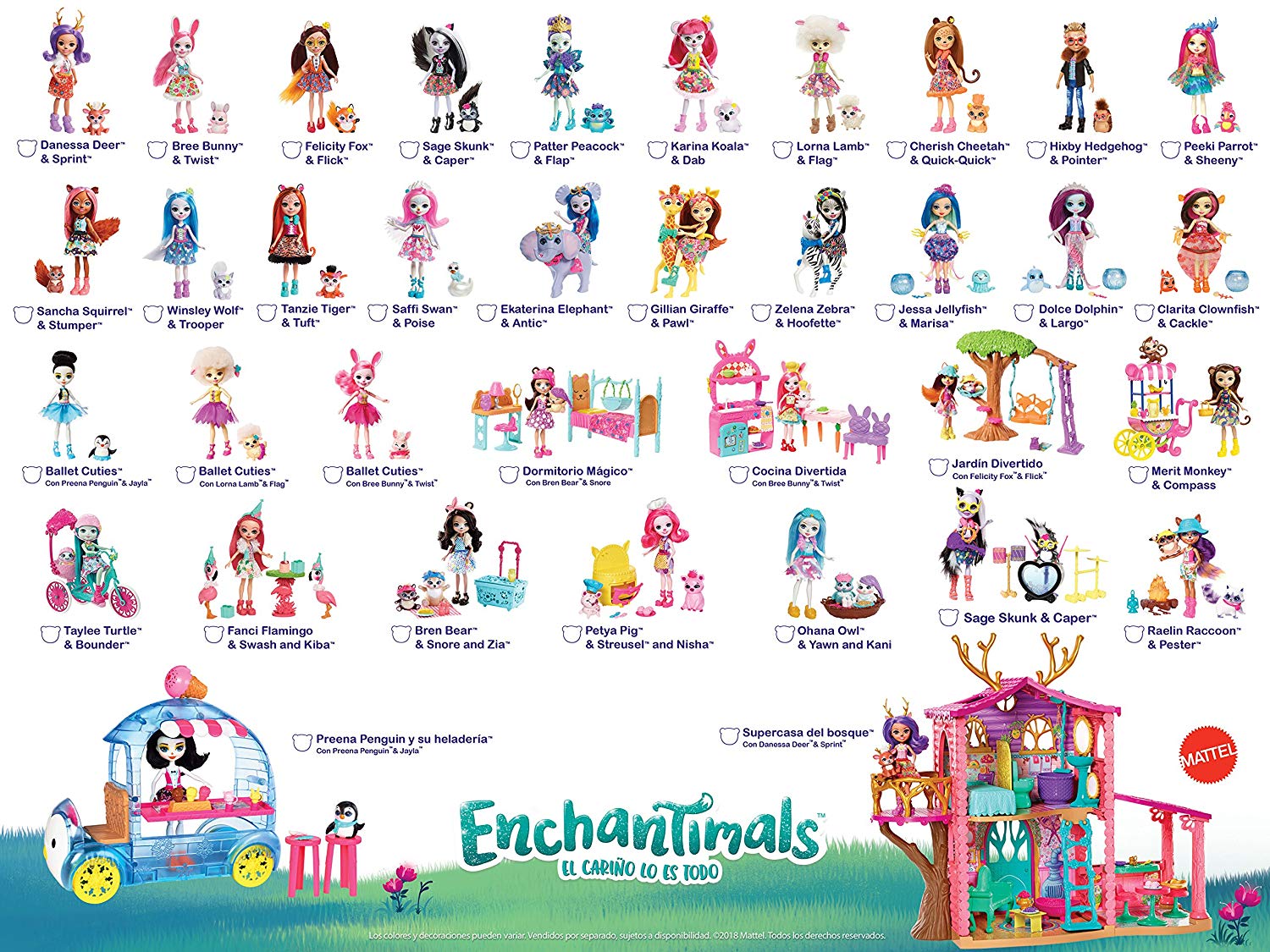 Кукла Enchantimals с питомцем - Пикки Какаду, 15 см  