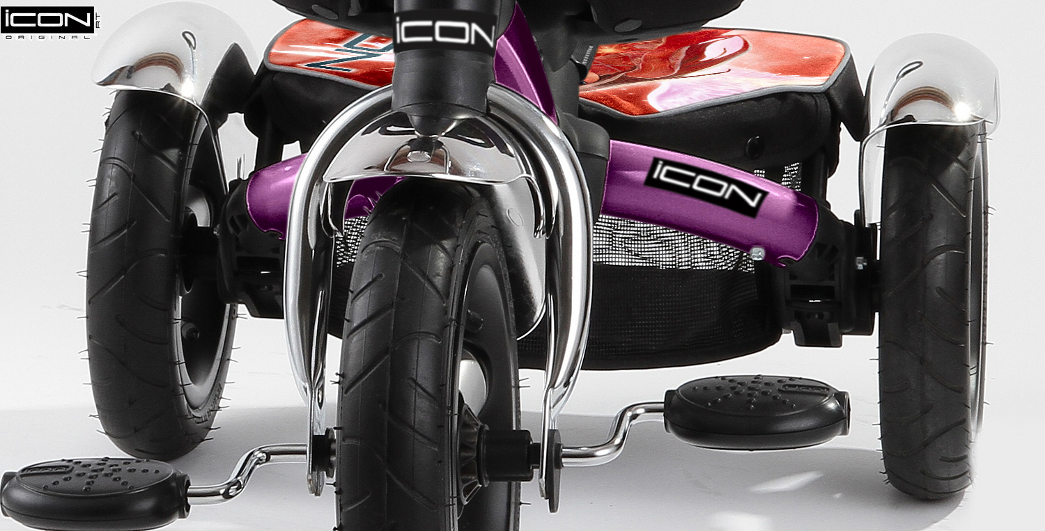 Детский трехколесный велосипед ICON 2 RT original fuksia angel
