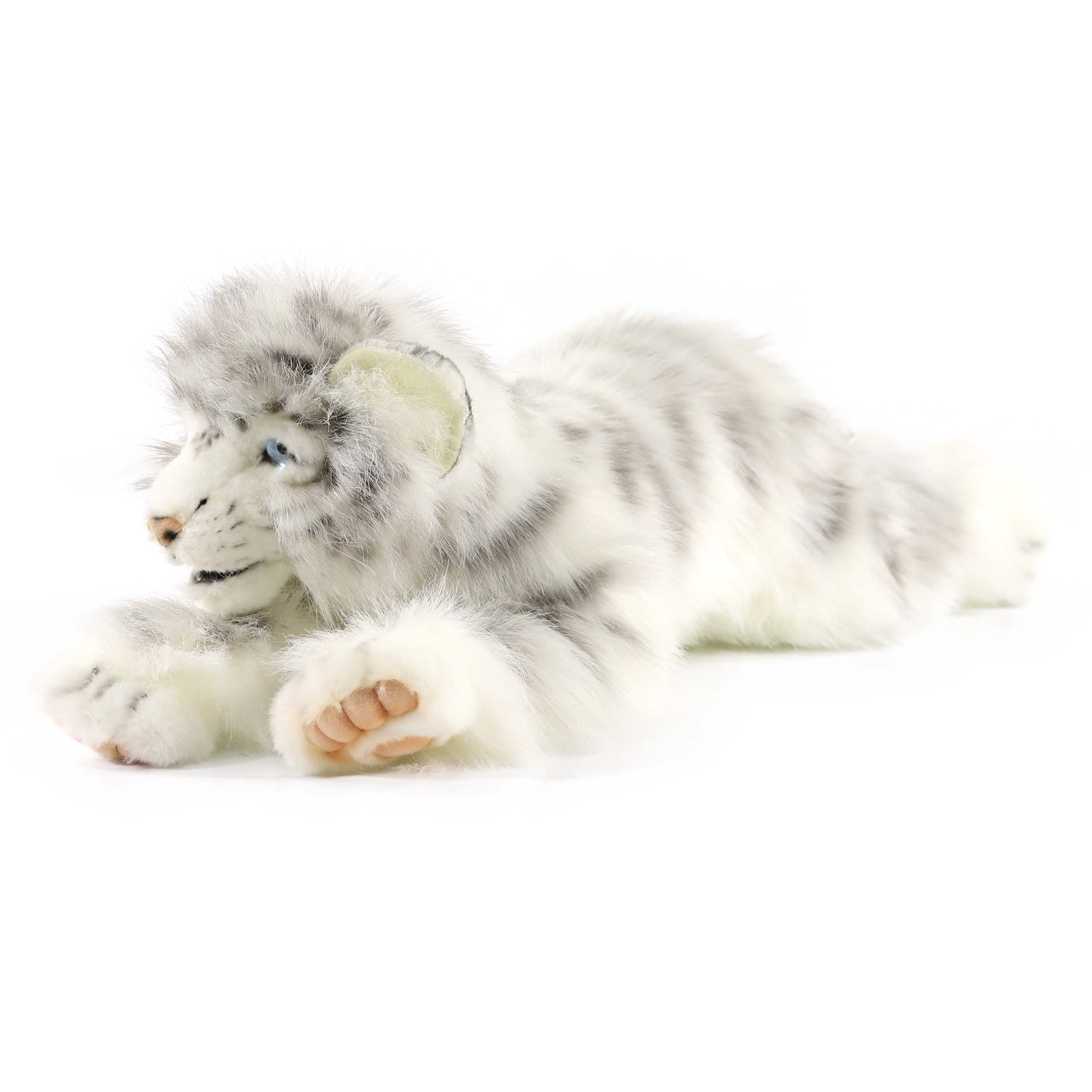 Мягкая игрушка - Детеныш белого тигра лежащий, 54 см  