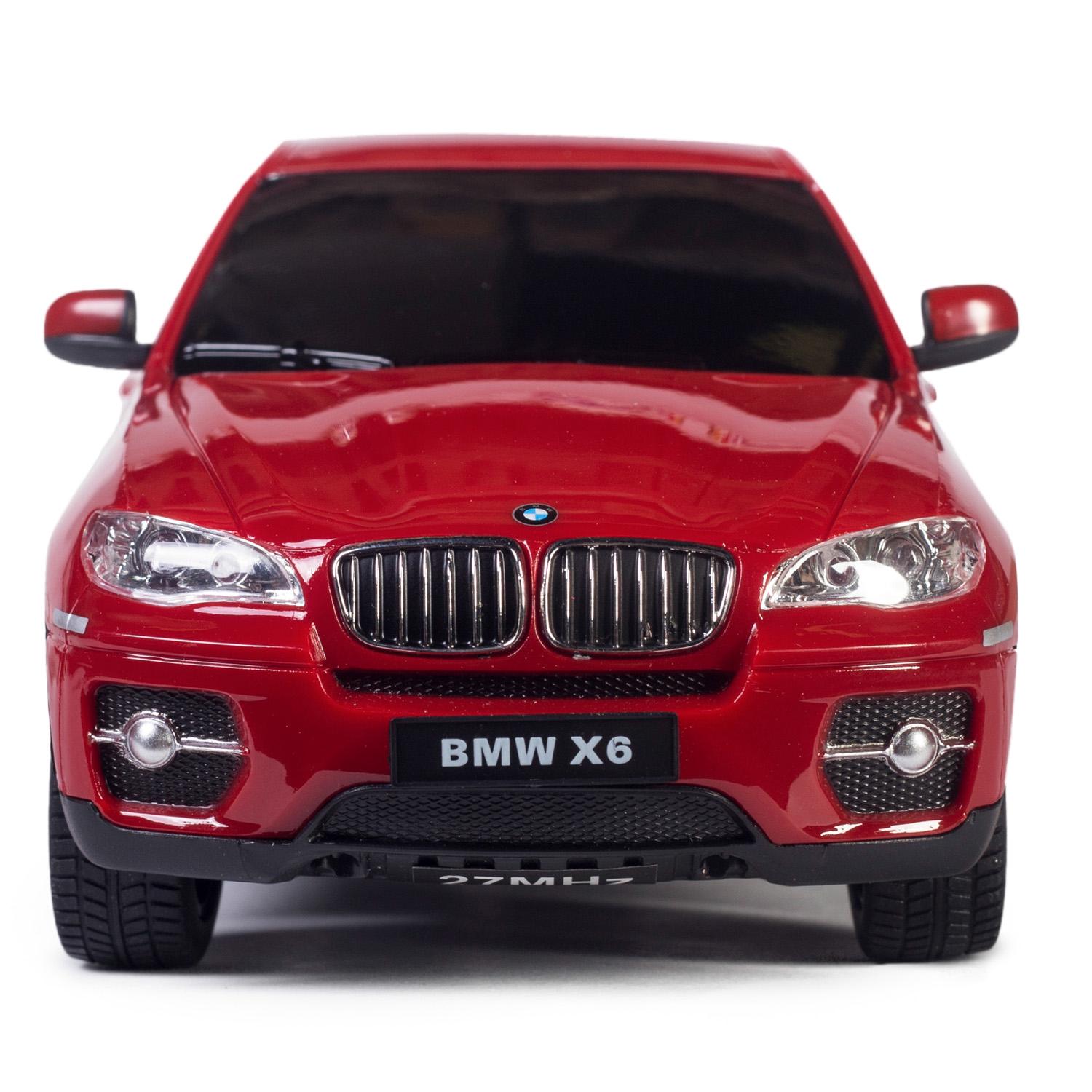 Машина на р/у - BMW X6, красный, 1:24, свет  