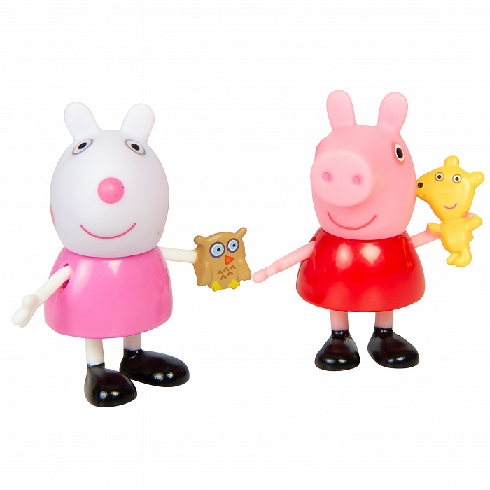 Игровой набор Peppa Pig – Пеппа и Сьюзи играют в игры, 5 предметов, свет  