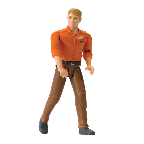 Bruder. Фигурка мужчины в коричневых джинсах Bruder. Фигурка мужчины в коричневых джинсахАксессуары<br>Bruder. Фигурка мужчины в коричневых джинсах<br>