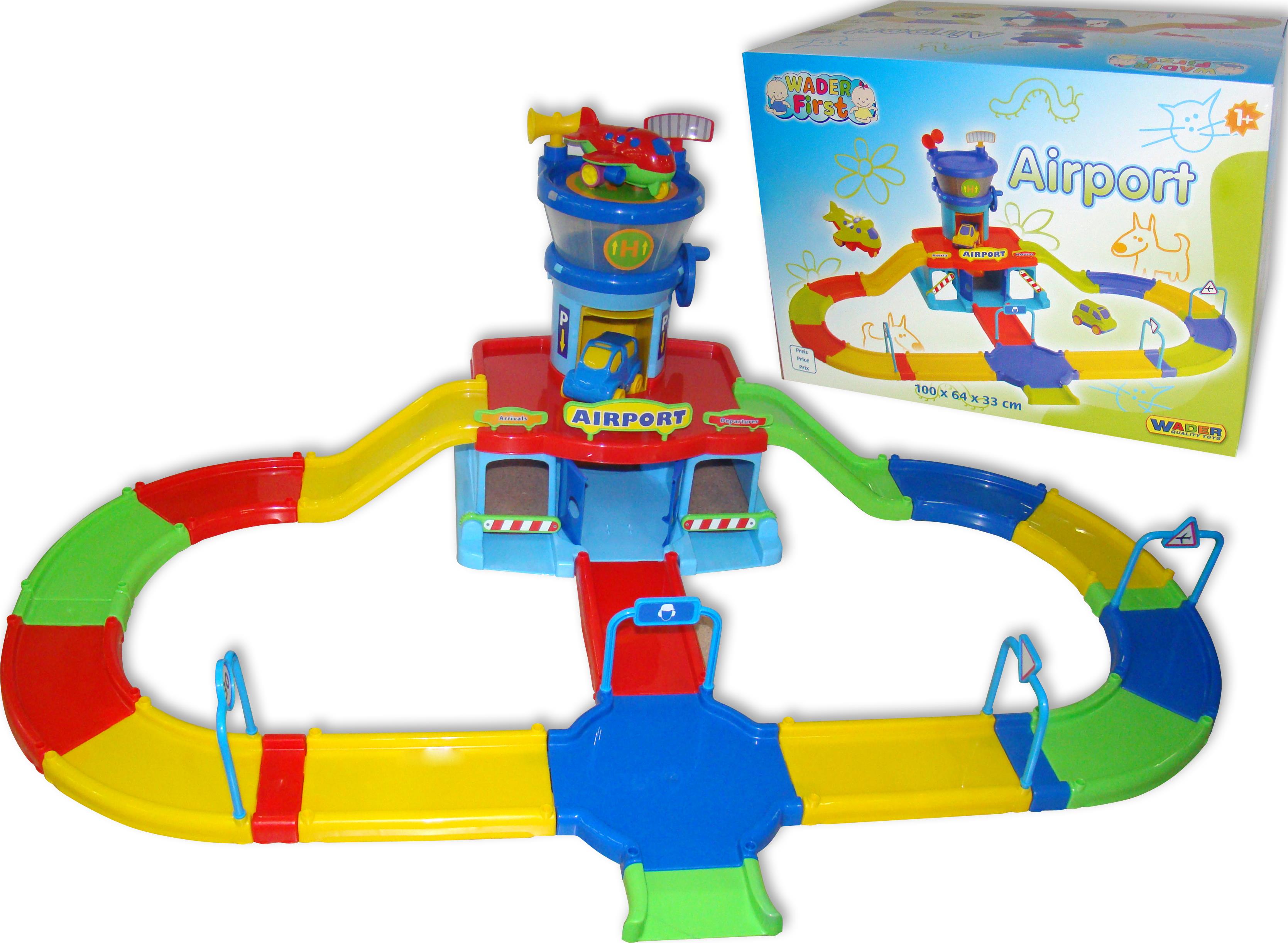 Аэропорт Play City с дорогой, в коробке Аэропорт Play City с дорогой, в коробкеДетские парковки и гаражи<br>Аэропорт Play City с дорогой, в коробке<br>