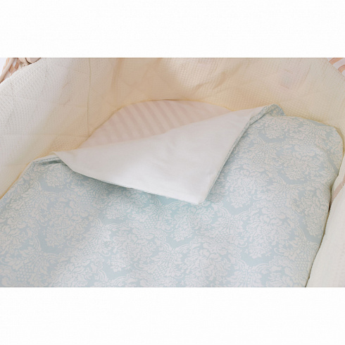 Комплект постельного белья в электронную люльку - Nuovita Estelle, turchese / бирюзовый, 3 предмета  