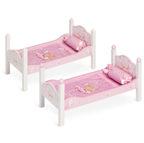 Кроватка для куклы двухъярусная серии Мария, 57 см  