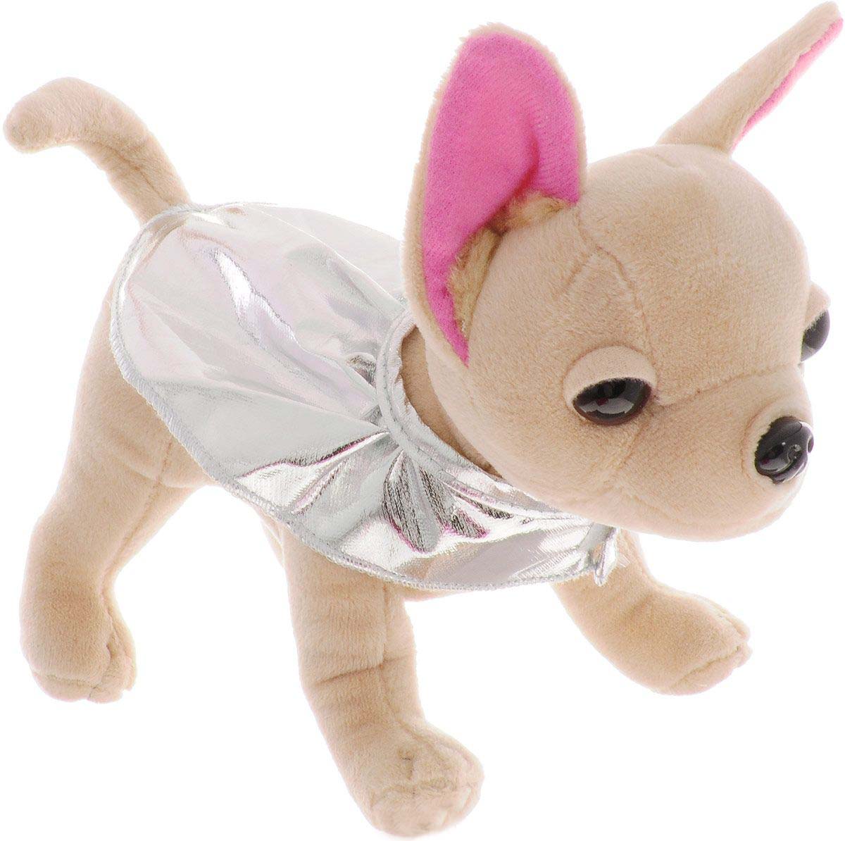 Плюшевая собачка Chi-Chi love - Гламур, с розовой сумочкой и бантом, 20 см  