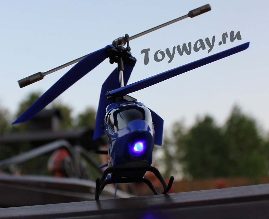 3.5 канальный вертолёт на радиоуправлении с гироскопом и светодиодом  