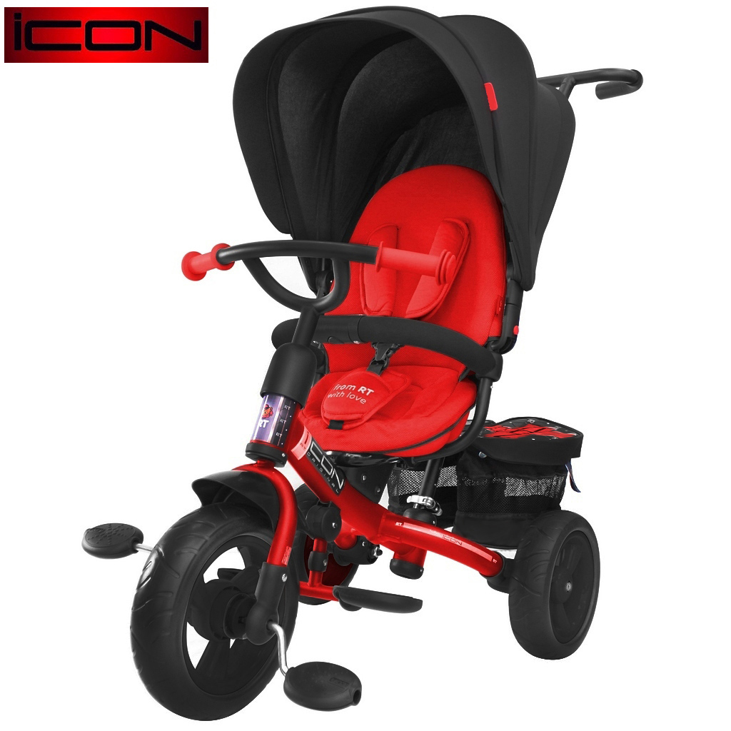 3-х колёсный велосипед RT Icon evoque New Stroller by Natali Prigaro EVA Black brilliant, красный 3-х колёсный велосипед RT Icon evoque New Stroller by Natali Prigaro EVA Black brilliant, красныйВелосипеды детские<br>3-х колёсный велосипед RT Icon evoque New Stroller by Natali Prigaro EVA Black brilliant, красный<br>