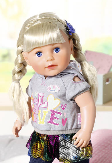 Интерактивная кукла Baby Born Сестричка-модница блондинка, 43 см., 2019г.  