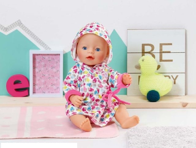 Одежда для куклы Baby Born - Халат с капюшоном  