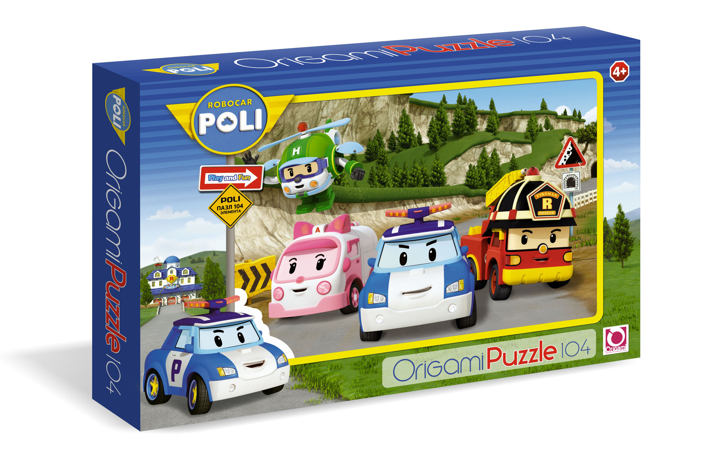 Паззл Robocar Poli 104 элементов Паззл Robocar Poli 104 элементовRobocar Poli. Робокар Поли и его друзья<br>Паззл Robocar Poli 104 элементов<br>