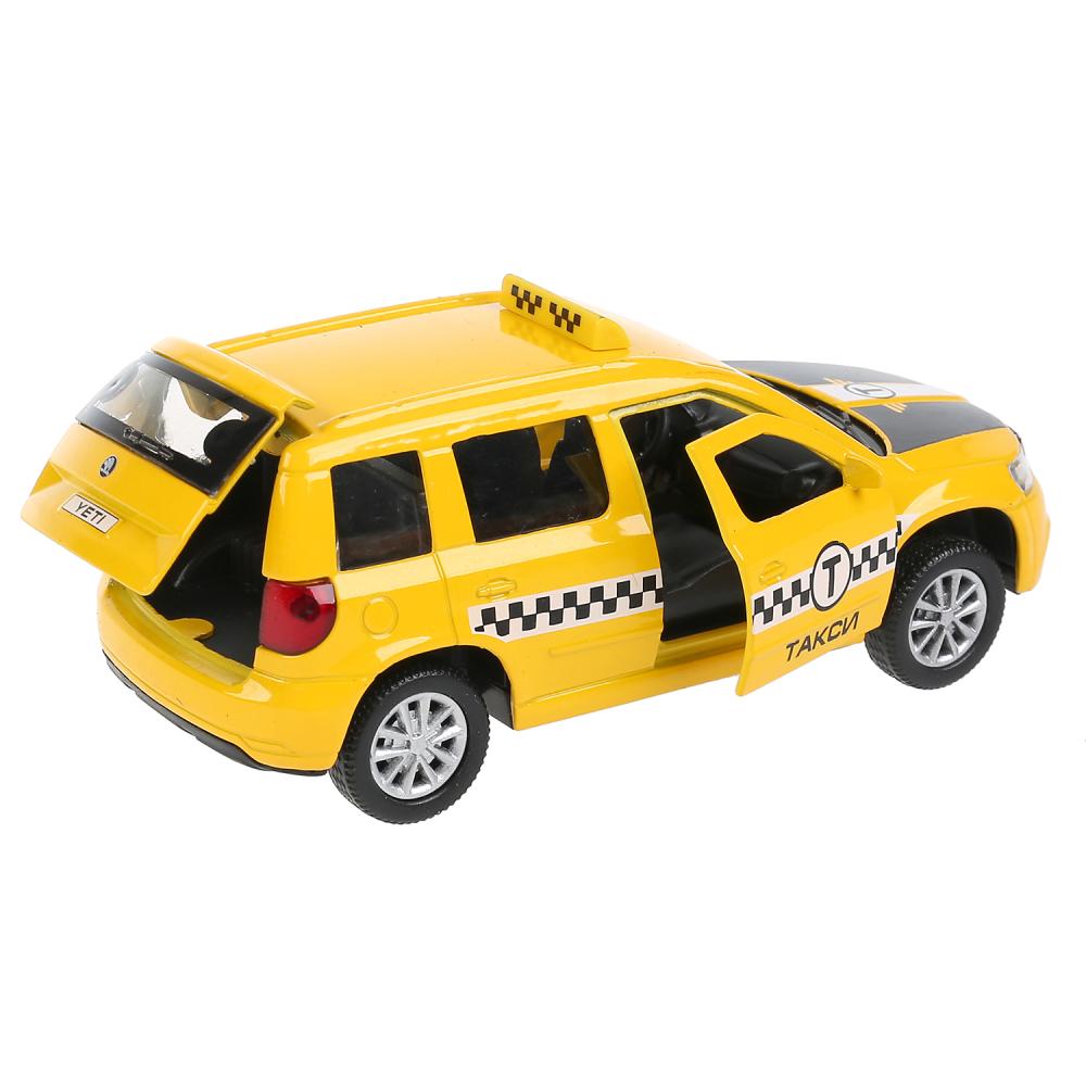Машина Такси Skoda Yeti 12 см свет-звук двери и багажник открываются металлическая  