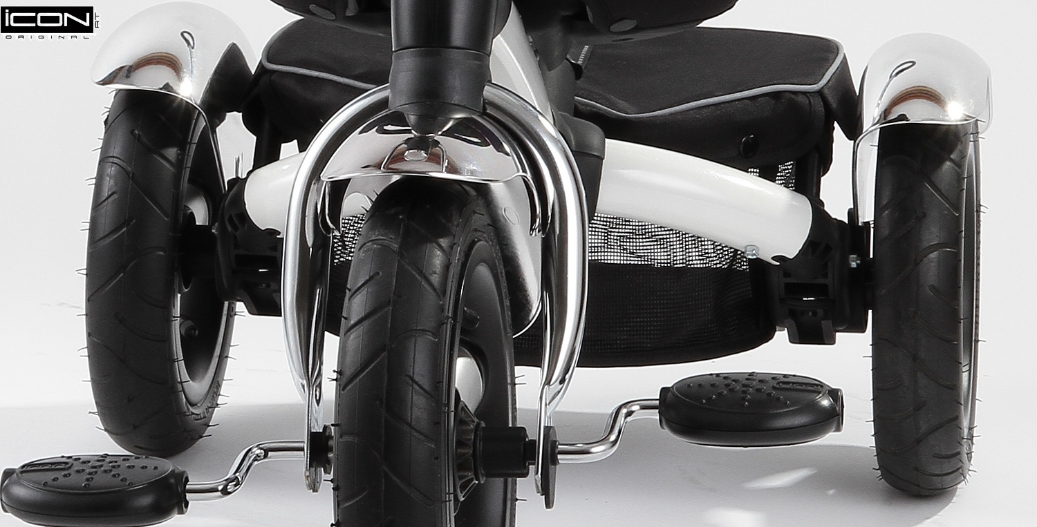 Детский трехколесный велосипед ICON 2 RT original white pearl car