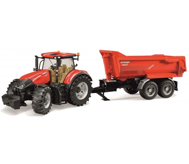 Трактор Bruder Case IH Optum 300 CVX с прицепом Krampe Tandem-Halfpipe Трактор Bruder Case IH Optum 300 CVX с прицепом Krampe Tandem-HalfpipeТракторы и комбайны<br>Трактор Bruder Case IH Optum 300 CVX с прицепом Krampe Tandem-Halfpipe<br>