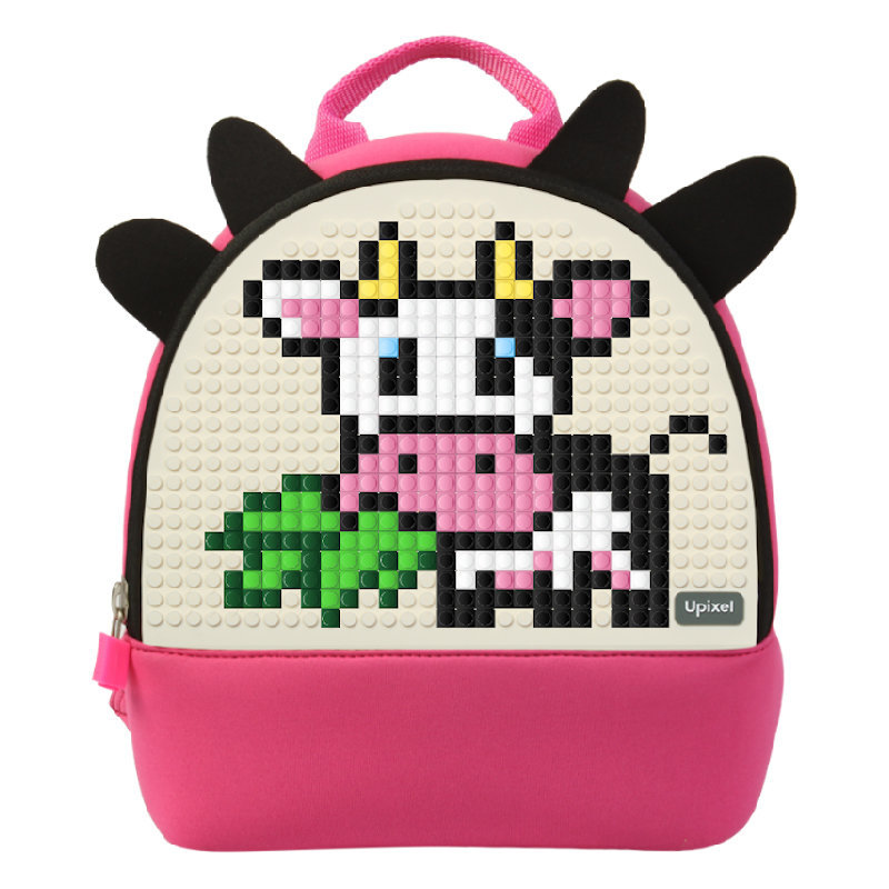 Детский рюкзак Doodle Cattle WY-A029, цвет Фуксия-Молочный белый  