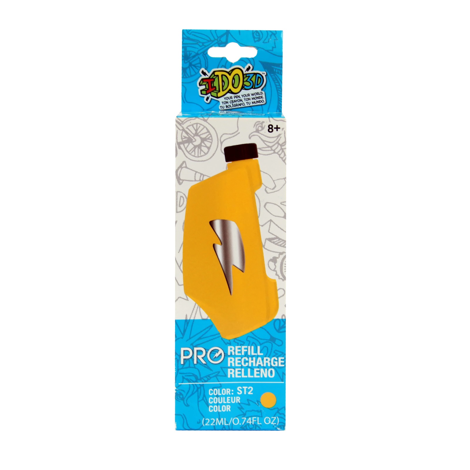 Картридж для 3D ручки Вертикаль Pro, желтый  