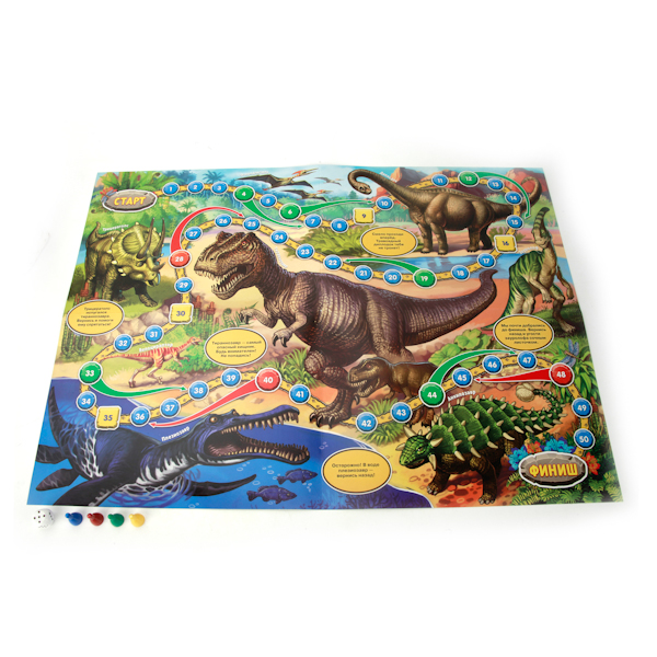 Настольная игра-ходилка - Динозавры  