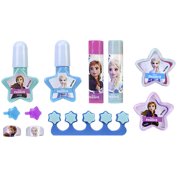 Игровой набор детской декоративной косметики Frozen для лица и ногтей в кейсе  