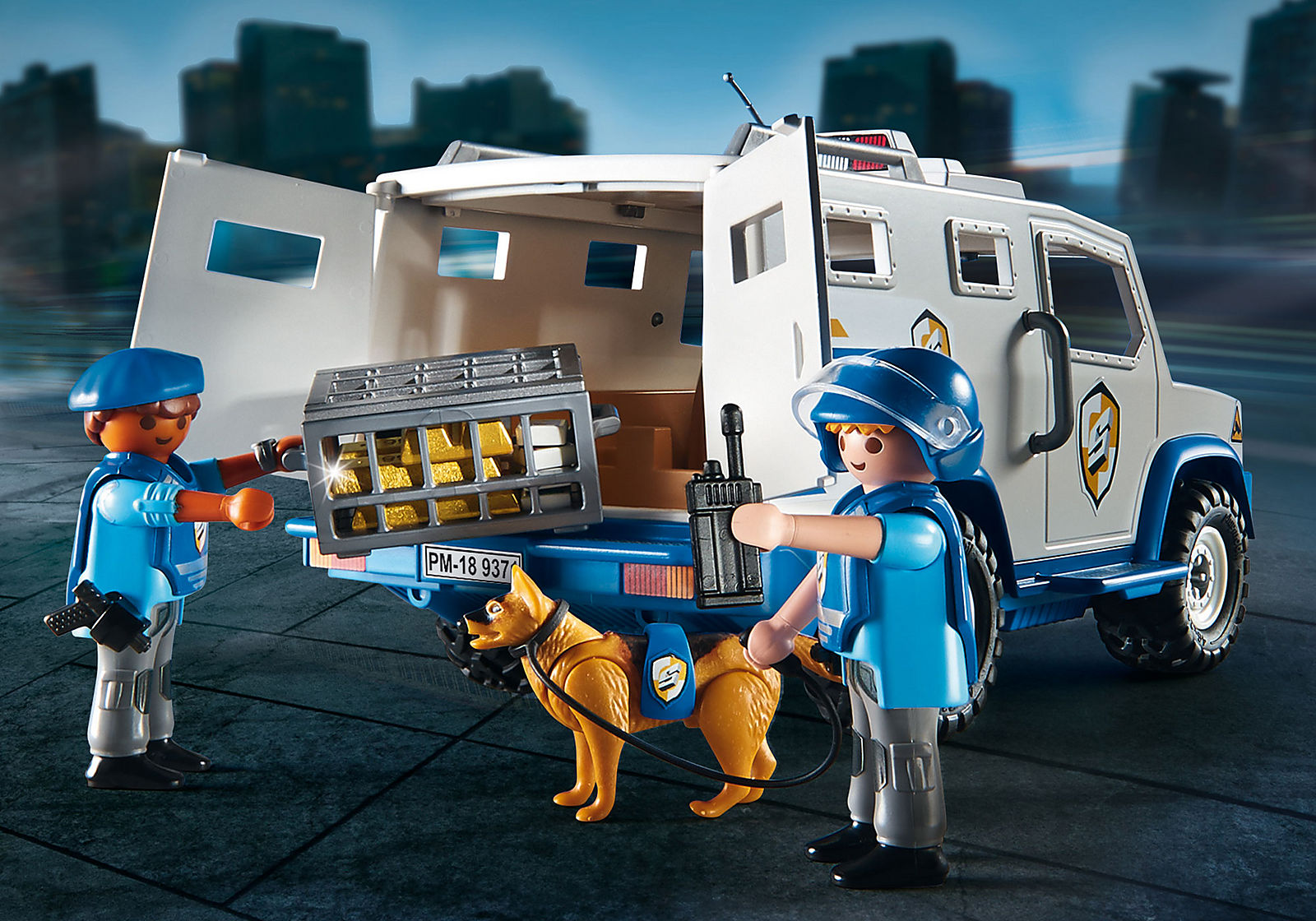 Игровой промо-набор – Полицейская машина для перевозки денег  