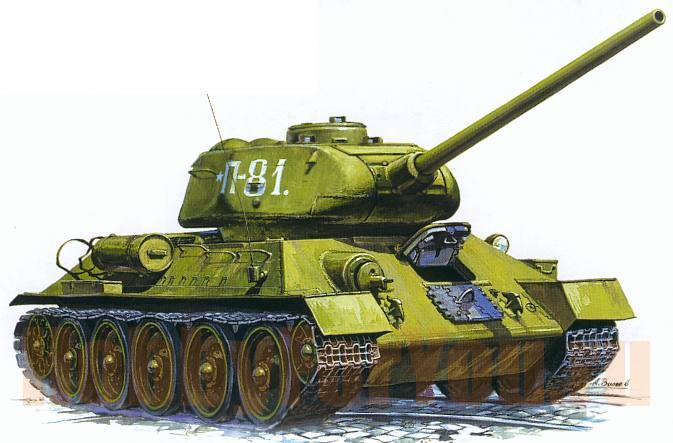Модель для склеивания - Советский танк Т-34/85 Модель для склеивания - Советский танк Т-34/85Модели танков для склеивания<br>Модель для склеивания - Советский танк Т-34/85<br>