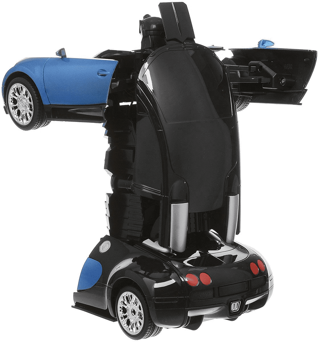 Робот на р/у, трансформирующийся в спортивный автомобиль, 30 см, синий  