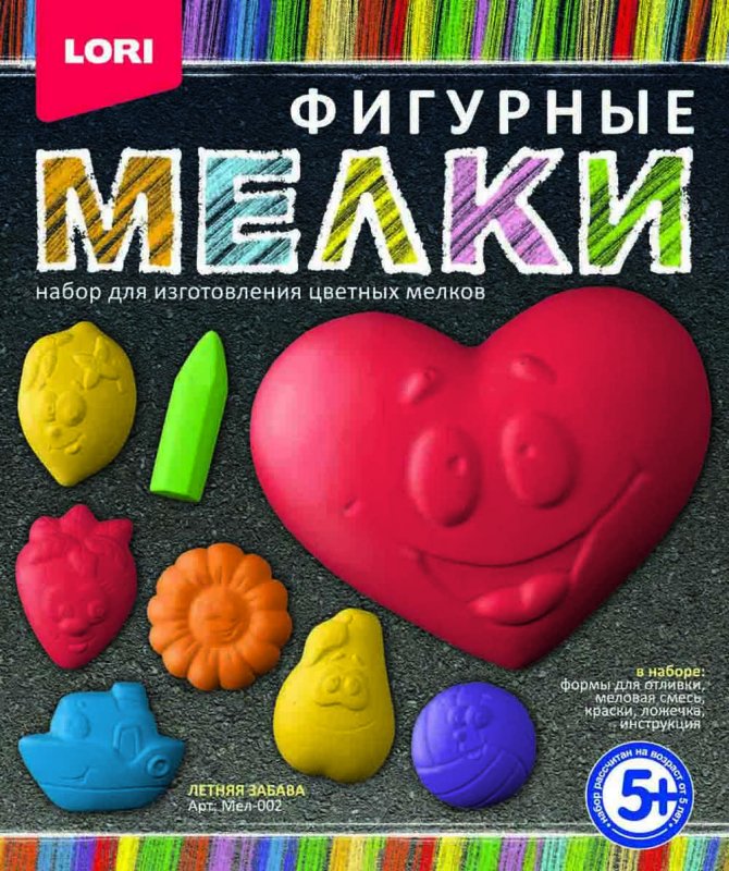 Мелки фигурные - Летняя забава Мелки фигурные - Летняя забаваМелки<br>Мелки фигурные - Летняя забава<br>