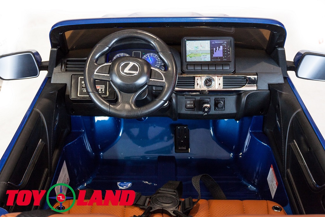 Электромобиль - Lexus LX570, синий, свет и звук  