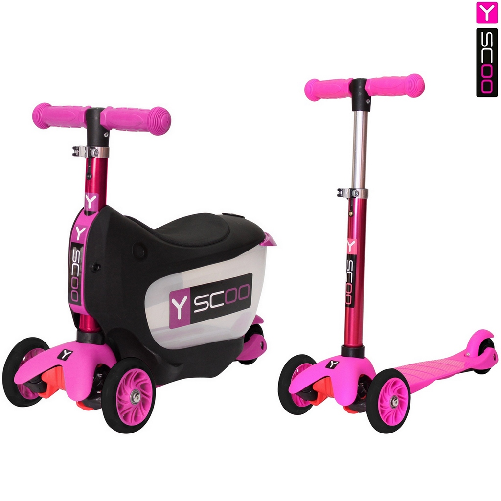Каталка-самокат 3 в 1 Y-Scoo Mini Jump&Go, розовый Каталка-самокат 3 в 1 Y-Scoo Mini Jump&Go, розовыйТрехколесные самокаты<br>Каталка-самокат 3 в 1 Y-Scoo Mini Jump&Go, розовый<br>