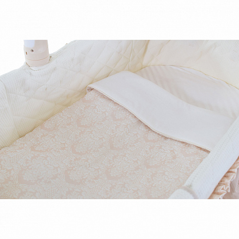 Комплект постельного белья в электронную люльку - Nuovita Estelle, beige / бежевый, 2 предмета  