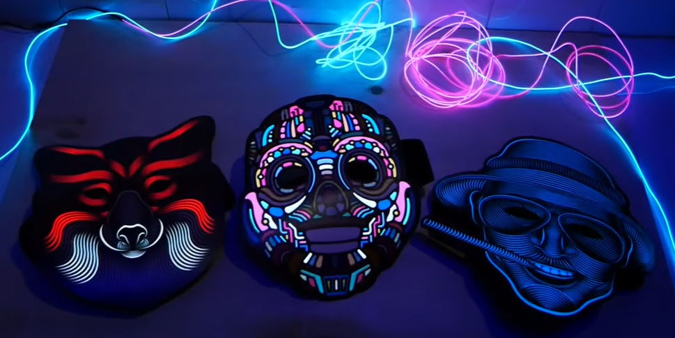 Световая маска с датчиком звука - GeekMask Robot  