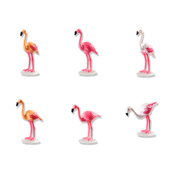 Набор из 6 фигурок - Зоопарк: Стая Фламинго  