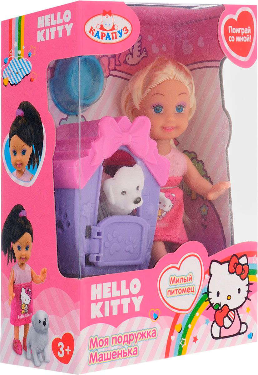 Кукла Hello Kitty – Машенька с питомцем, 12 см  