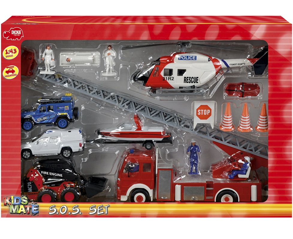 Игровой набор - Спасательный набор масштаб 1:43 Игровой набор - Спасательный набор масштаб 1:43Полицейские машины<br>Игровой набор - Спасательный набор масштаб 1:43<br>