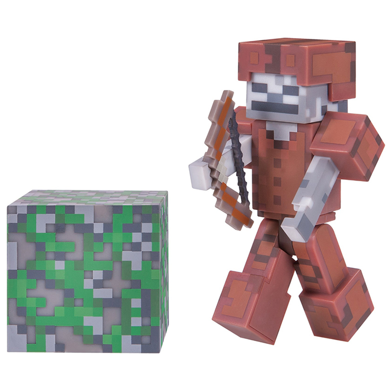 Фигурка из серии Minecraft - Skeleton in Leather Armor, 8 см.  