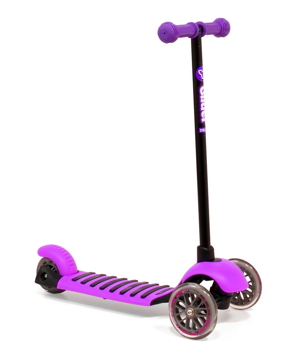 Трехколесный самокат Glider de luxe mini purple Y-Bike, 4560RT Трехколесный самокат Glider de luxe mini purple Y-Bike, 4560RTТрехколесные самокаты<br>Трехколесный самокат Glider de luxe mini purple Y-Bike, 4560RT<br>