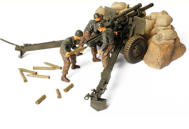 Коллекционная модель - американская 105-мм гаубица М2А1, Франция, 1944, 1:32 Коллекционная модель - американская 105-мм гаубица М2А1, Франция, 1944, 1:32Военная техника<br>Коллекционная модель - американская 105-мм гаубица М2А1, Франция, 1944, 1:32<br>