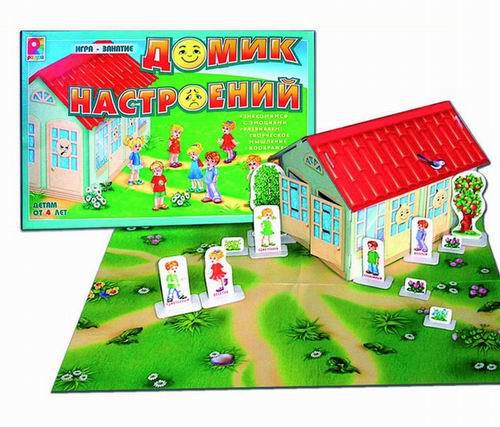 Игра настольная - Домик настроений Игра настольная - Домик настроенийРазвивающие<br>Игра настольная - Домик настроений<br>