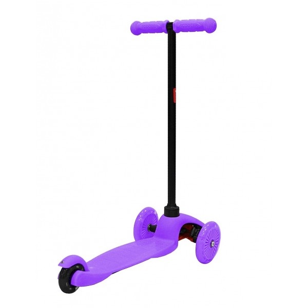 Трехколесный самокат со светящимися колесами RT MINI SHINE A5 violet, 4524RT