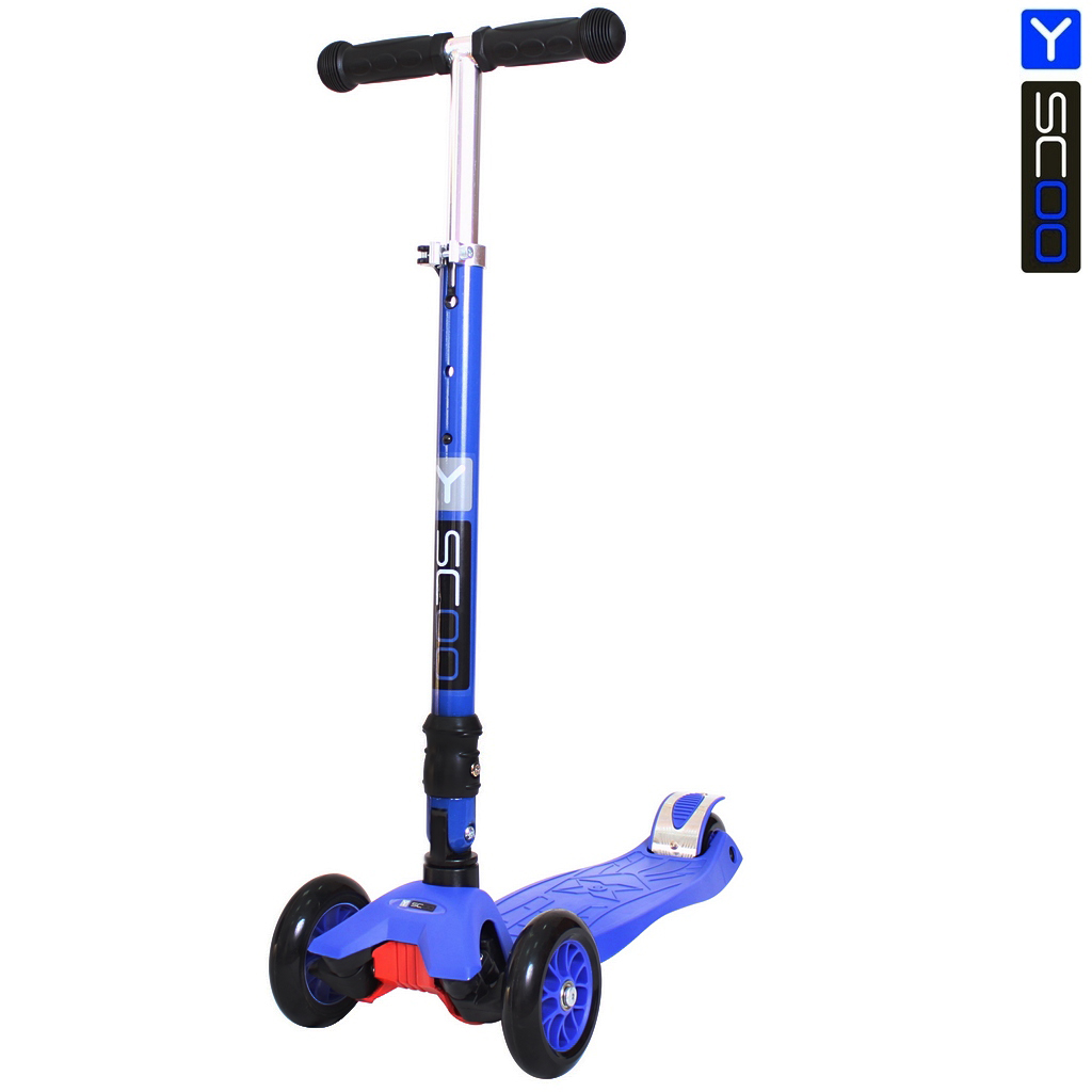 Самокат Y-Scoo 35 Maxi Fix Simple, темно-синий Самокат Y-Scoo 35 Maxi Fix Simple, темно-синийТрехколесные самокаты<br>Самокат Y-Scoo 35 Maxi Fix Simple, темно-синий<br>