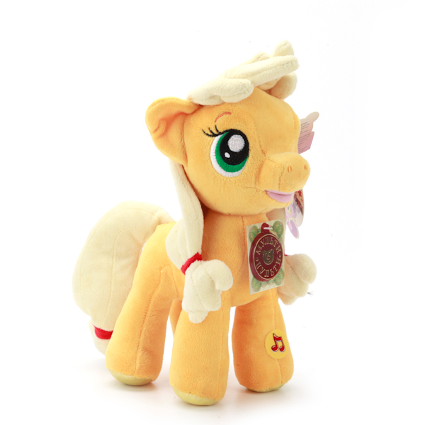 Мягкая игрушка Пони Эпплджек из мультфильма My Little Pony, свет и звук Мягкая игрушка Пони Эпплджек из мультфильма My Little Pony, свет и звукМоя маленькая пони (My Little Pony)<br>Мягкая игрушка Пони Эпплджек из мультфильма My Little Pony, свет и звук<br>