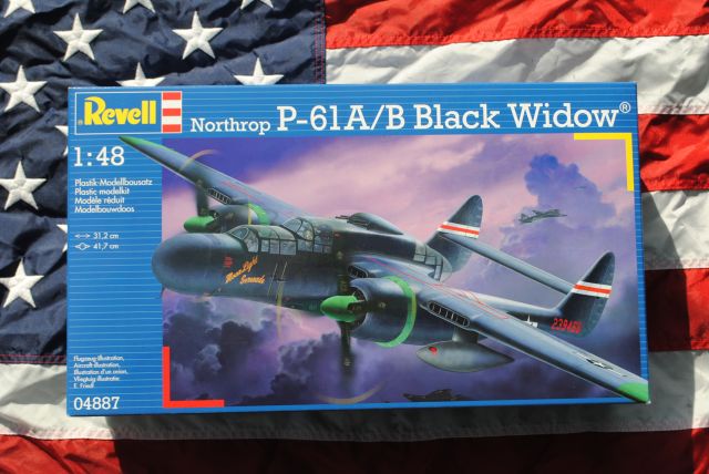 Сборная модель - Самолет Истребитель P-61B Black Widow  