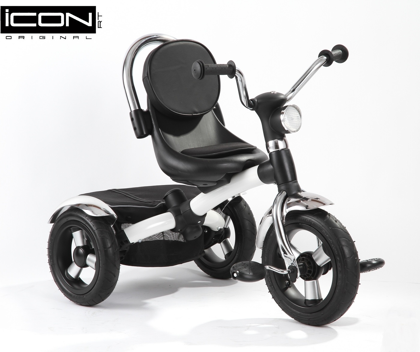 Детский трехколесный велосипед ICON 2 RT original white pearl car